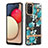 Coque Silicone Motif Fantaisie Souple Couleur Unie Etui Housse Y06B pour Samsung Galaxy A03s Petit