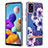 Coque Silicone Motif Fantaisie Souple Couleur Unie Etui Housse Y06B pour Samsung Galaxy A21s Petit