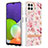 Coque Silicone Motif Fantaisie Souple Couleur Unie Etui Housse Y06B pour Samsung Galaxy A22 4G Rose
