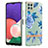 Coque Silicone Motif Fantaisie Souple Couleur Unie Etui Housse Y06B pour Samsung Galaxy A22s 5G Bleu