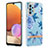 Coque Silicone Motif Fantaisie Souple Couleur Unie Etui Housse Y06B pour Samsung Galaxy A32 5G Bleu