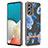 Coque Silicone Motif Fantaisie Souple Couleur Unie Etui Housse Y06B pour Samsung Galaxy A53 5G Bleu