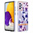 Coque Silicone Motif Fantaisie Souple Couleur Unie Etui Housse Y06B pour Samsung Galaxy A72 4G Violet