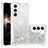 Coque Silicone Motif Fantaisie Souple Couleur Unie Etui Housse Y06B pour Samsung Galaxy S24 5G Argent