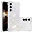 Coque Silicone Motif Fantaisie Souple Couleur Unie Etui Housse Y06B pour Samsung Galaxy S24 5G Blanc