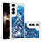 Coque Silicone Motif Fantaisie Souple Couleur Unie Etui Housse Y06B pour Samsung Galaxy S24 5G Bleu