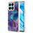 Coque Silicone Motif Fantaisie Souple Couleur Unie Etui Housse Y07B pour Huawei Honor X8a 4G Violet