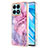 Coque Silicone Motif Fantaisie Souple Couleur Unie Etui Housse Y07B pour Huawei Honor X8a 4G Violet Clair