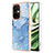 Coque Silicone Motif Fantaisie Souple Couleur Unie Etui Housse Y07B pour OnePlus Nord CE 3 5G Bleu