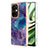 Coque Silicone Motif Fantaisie Souple Couleur Unie Etui Housse Y07B pour OnePlus Nord CE 3 5G Violet