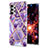 Coque Silicone Motif Fantaisie Souple Couleur Unie Etui Housse Y07B pour Samsung Galaxy A32 4G Violet