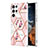 Coque Silicone Motif Fantaisie Souple Couleur Unie Etui Housse Y09B pour Samsung Galaxy S22 Ultra 5G Rose