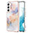 Coque Silicone Motif Fantaisie Souple Couleur Unie Etui Housse Y10B pour Samsung Galaxy S21 5G Rose