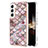 Coque Silicone Motif Fantaisie Souple Couleur Unie Etui Housse Y10B pour Samsung Galaxy S24 5G Marron