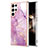 Coque Silicone Motif Fantaisie Souple Couleur Unie Etui Housse Y11B pour Samsung Galaxy S24 Ultra 5G Violet Clair