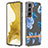 Coque Silicone Motif Fantaisie Souple Couleur Unie Etui Housse Y12B pour Samsung Galaxy S21 FE 5G Bleu