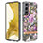 Coque Silicone Motif Fantaisie Souple Couleur Unie Etui Housse Y12B pour Samsung Galaxy S21 FE 5G Violet Clair