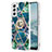 Coque Silicone Motif Fantaisie Souple Couleur Unie Etui Housse Y13B pour Samsung Galaxy S21 5G Bleu Royal