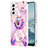 Coque Silicone Motif Fantaisie Souple Couleur Unie Etui Housse Y13B pour Samsung Galaxy S21 5G Petit