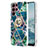 Coque Silicone Motif Fantaisie Souple Couleur Unie Etui Housse Y13B pour Samsung Galaxy S21 Ultra 5G Bleu Royal