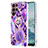 Coque Silicone Motif Fantaisie Souple Couleur Unie Etui Housse Y13B pour Samsung Galaxy S21 Ultra 5G Petit