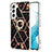 Coque Silicone Motif Fantaisie Souple Couleur Unie Etui Housse Y14B pour Samsung Galaxy S21 5G Noir