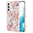 Coque Silicone Motif Fantaisie Souple Couleur Unie Etui Housse Y14B pour Samsung Galaxy S21 5G Petit