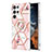 Coque Silicone Motif Fantaisie Souple Couleur Unie Etui Housse Y14B pour Samsung Galaxy S21 Ultra 5G Rose