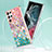 Coque Silicone Motif Fantaisie Souple Couleur Unie Etui Housse Y15B pour Samsung Galaxy S21 Ultra 5G Petit