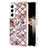 Coque Silicone Motif Fantaisie Souple Couleur Unie Etui Housse Y15B pour Samsung Galaxy S24 5G Marron