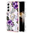 Coque Silicone Motif Fantaisie Souple Couleur Unie Etui Housse Y15B pour Samsung Galaxy S24 5G Violet