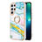 Coque Silicone Motif Fantaisie Souple Couleur Unie Etui Housse Y16B pour Samsung Galaxy S21 Ultra 5G Petit