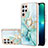 Coque Silicone Motif Fantaisie Souple Couleur Unie Etui Housse Y16B pour Samsung Galaxy S21 Ultra 5G Vert