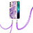 Coque Silicone Motif Fantaisie Souple Couleur Unie Etui Housse Y21B pour Samsung Galaxy S21 5G Violet