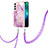 Coque Silicone Motif Fantaisie Souple Couleur Unie Etui Housse Y21B pour Samsung Galaxy S21 5G Violet Clair