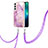 Coque Silicone Motif Fantaisie Souple Couleur Unie Etui Housse Y21B pour Samsung Galaxy S21 Plus 5G Violet Clair
