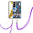 Coque Silicone Motif Fantaisie Souple Couleur Unie Etui Housse Y22B pour Samsung Galaxy S21 5G Bleu