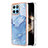 Coque Silicone Motif Fantaisie Souple Couleur Unie Etui Housse YB1 pour Huawei Honor X8b Bleu