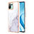 Coque Silicone Motif Fantaisie Souple Couleur Unie Etui Housse YB1 pour Xiaomi Mi 11 Lite 5G Blanc