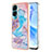 Coque Silicone Motif Fantaisie Souple Couleur Unie Etui Housse YB3 pour Huawei Honor 90 Lite 5G Bleu