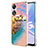 Coque Silicone Motif Fantaisie Souple Couleur Unie Etui Housse YB3 pour Oppo A58 5G Mixte