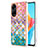 Coque Silicone Motif Fantaisie Souple Couleur Unie Etui Housse YB3 pour Oppo A98 5G Colorful