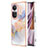 Coque Silicone Motif Fantaisie Souple Couleur Unie Etui Housse YB3 pour Oppo Reno10 5G Violet Clair