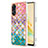 Coque Silicone Motif Fantaisie Souple Couleur Unie Etui Housse YB3 pour Oppo Reno8 T 4G Colorful