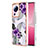 Coque Silicone Motif Fantaisie Souple Couleur Unie Etui Housse YB3 pour Xiaomi Mi 12 Lite NE 5G Violet