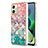 Coque Silicone Motif Fantaisie Souple Couleur Unie Etui Housse YB4 pour Motorola Moto G54 5G Colorful