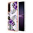 Coque Silicone Motif Fantaisie Souple Couleur Unie Etui Housse YB4 pour Sony Xperia 1 IV Violet