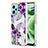Coque Silicone Motif Fantaisie Souple Couleur Unie Etui Housse YB4 pour Xiaomi Poco X5 5G Violet