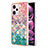 Coque Silicone Motif Fantaisie Souple Couleur Unie Etui Housse YB4 pour Xiaomi Redmi Note 12 Pro 5G Colorful