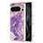 Coque Silicone Motif Fantaisie Souple Couleur Unie Etui Housse YB5 pour Google Pixel 8 Pro 5G Violet